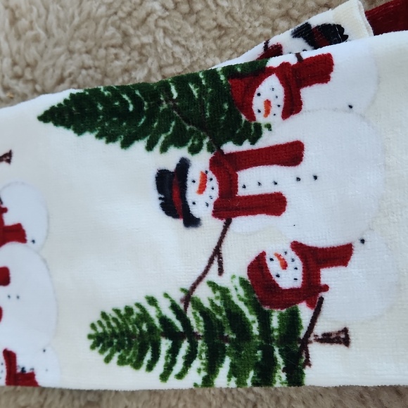 NWT Set Of 2 St. Nicholas Square Snowman Kitchen Towels ♥️⛄️🖤🎁 - Picture 6 of 13